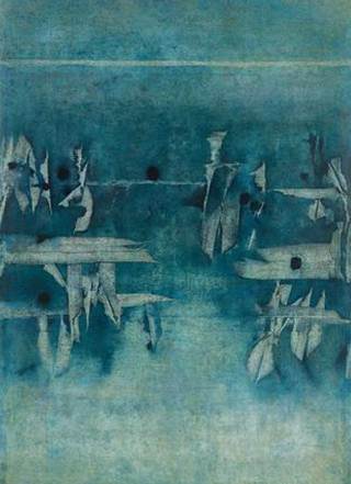 V S Gaitonde’s Untitled 1969, Oil on Canvas Image credit: Pundole’s, Feb, 2022