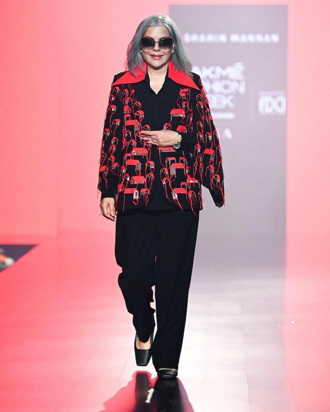 Zeenat Aman; Photo LFWXFDCI