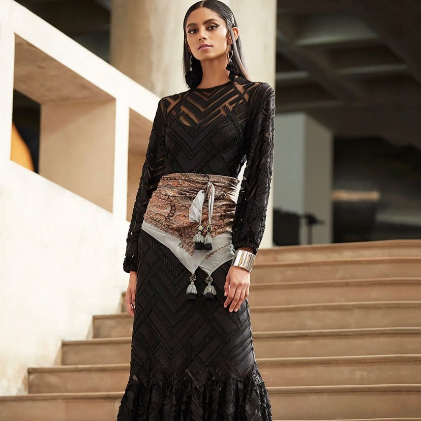 Rita Kumar's handcrafted ensemble