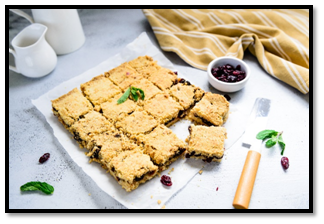 Cranberry Crumb Bar