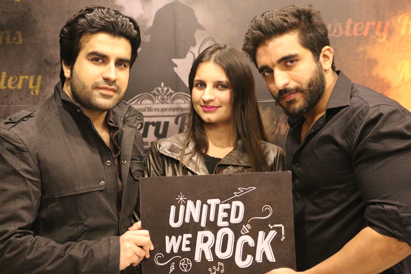 From the left it's Shikhir Bhutani, centre it's Sapna Bhutani and on the right it's Prateek Panjwani