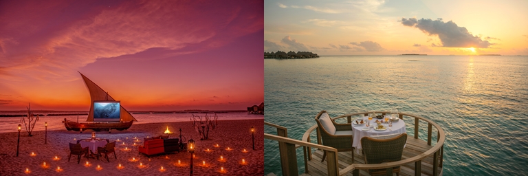 Cinema under stars and Dinner with a scenic view