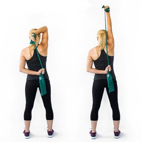 Banded Overhead Tricep Press 