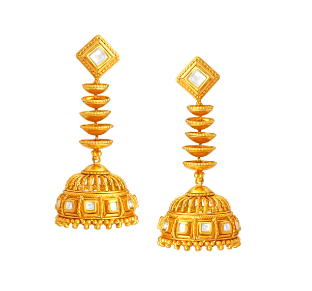 Statement earrings for the edgy look