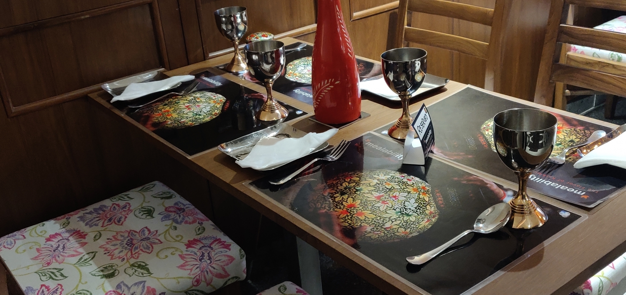  The newly inaugurated Kashmiri cuisine restaurant "Mealability The Flovour of Kashmir" at the J&K House in New Delhi on Oct 21, 2019. (Photo: IANS)