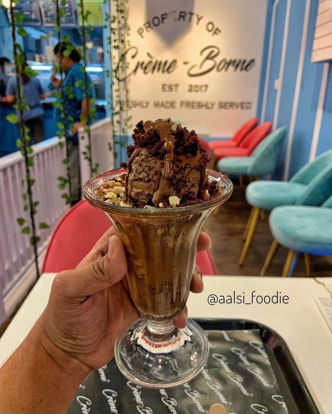Nutella Brownie Mashup Sundae. (Photo: cremeborne/Instagram)