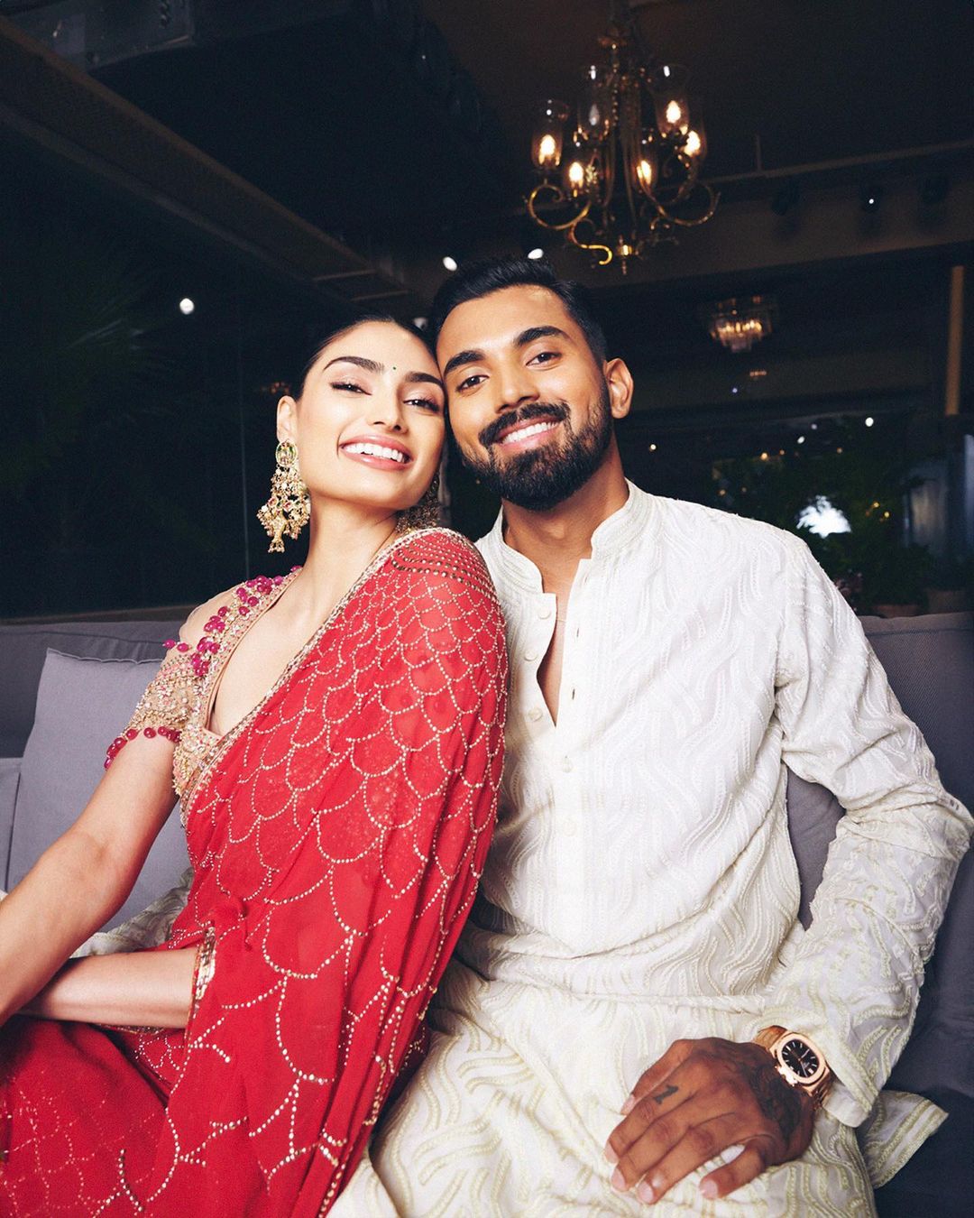 KL Rahul and Athiya Shetty. (Photo Credit: athiyashetty/Instagram)