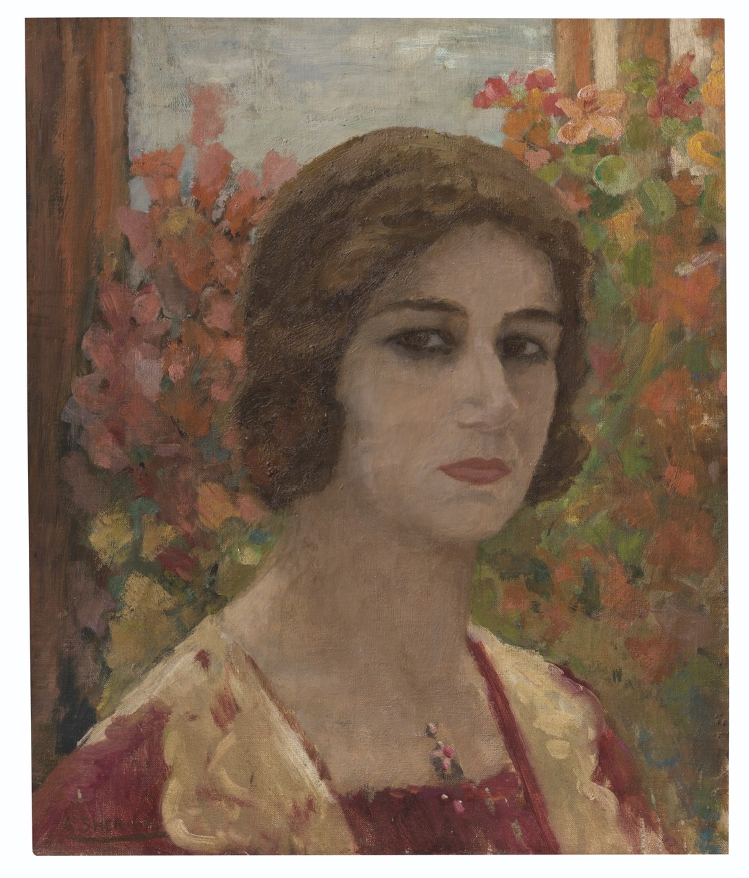 Amrita Sher-Gil (1913-1941), Portrait of Denyse. Painted circa 1932 (Source: Christie's)