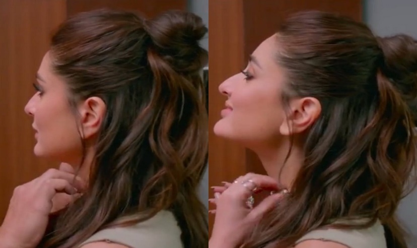 Half bun to lose waves