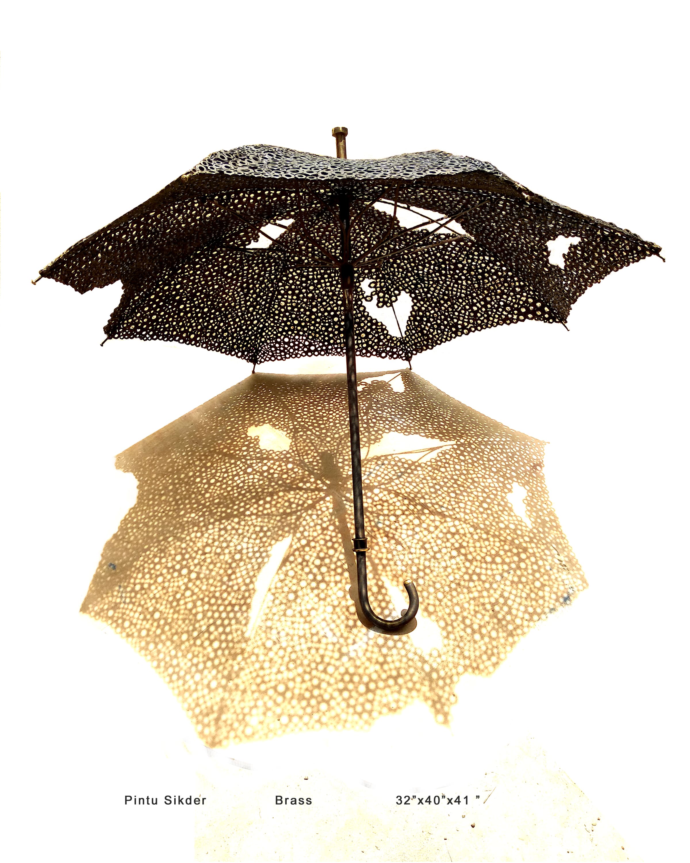 A metal sculpture by Pintu Sikder