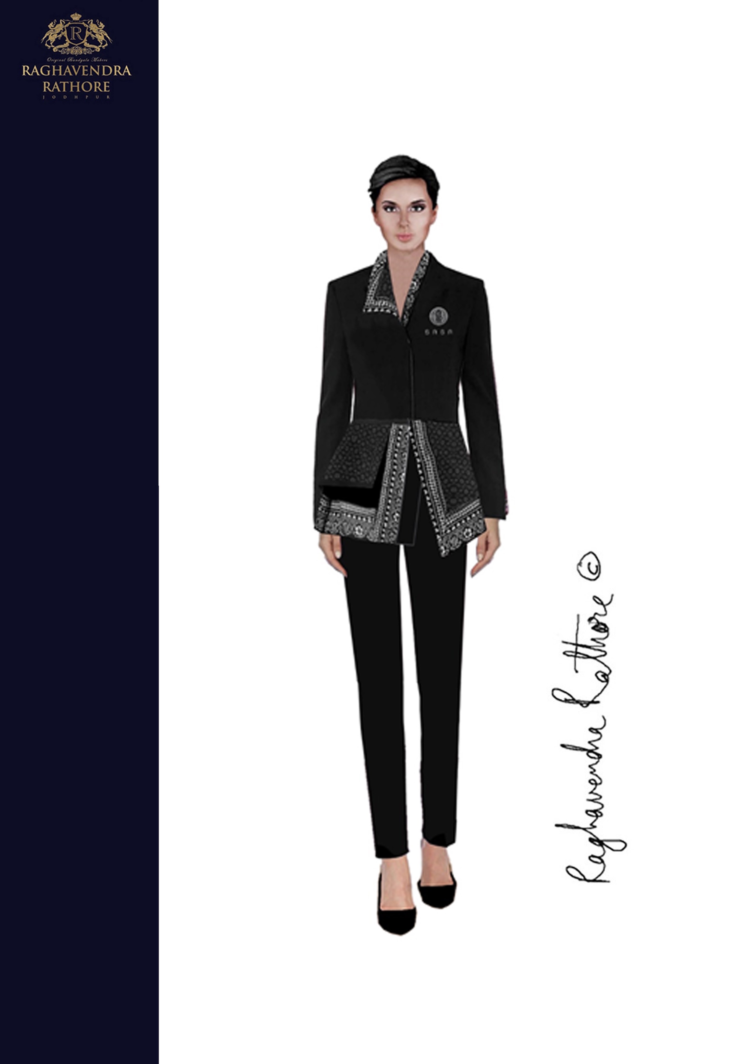 Designer Raghavendra Rathore designs the uniforms of Restaurant SAGA.