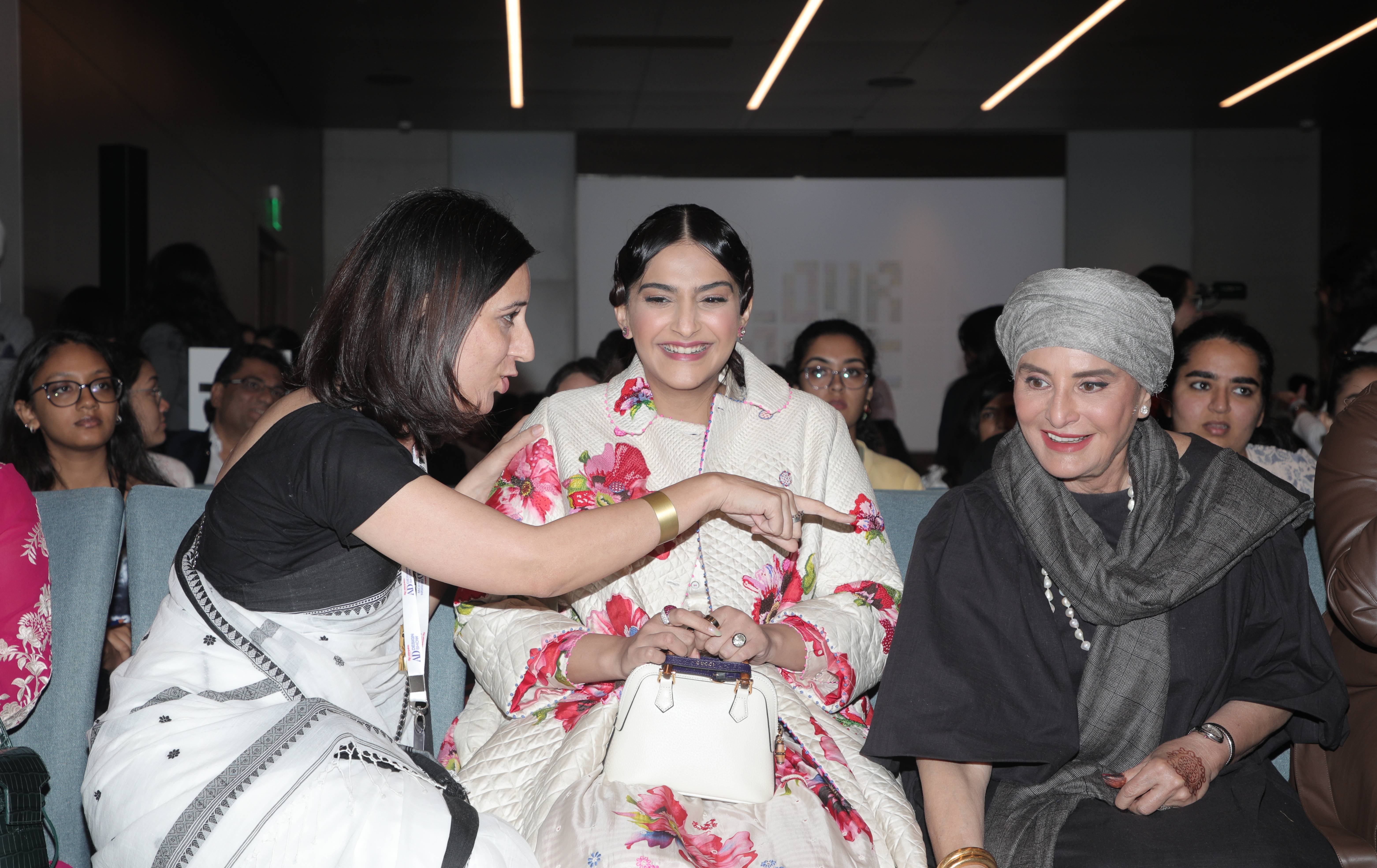 AD Design Show 2022 - Sonam Kapoor, Kavita Singh and Komal Sharma, Editor of Architectural Digest India