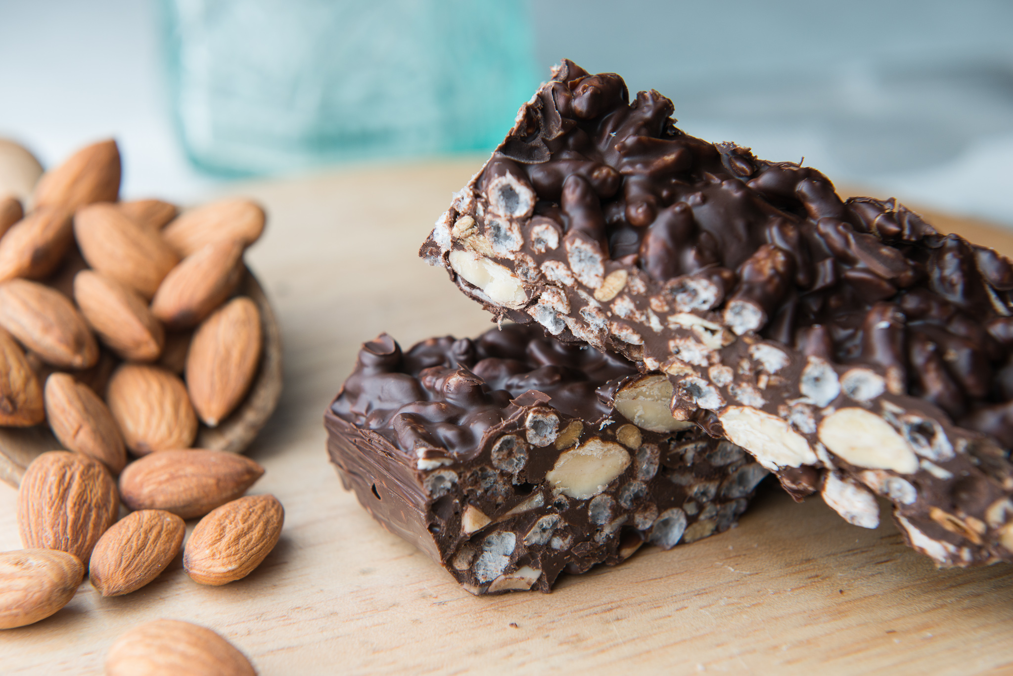 Almond and Rice Crispy Breakfast Bars