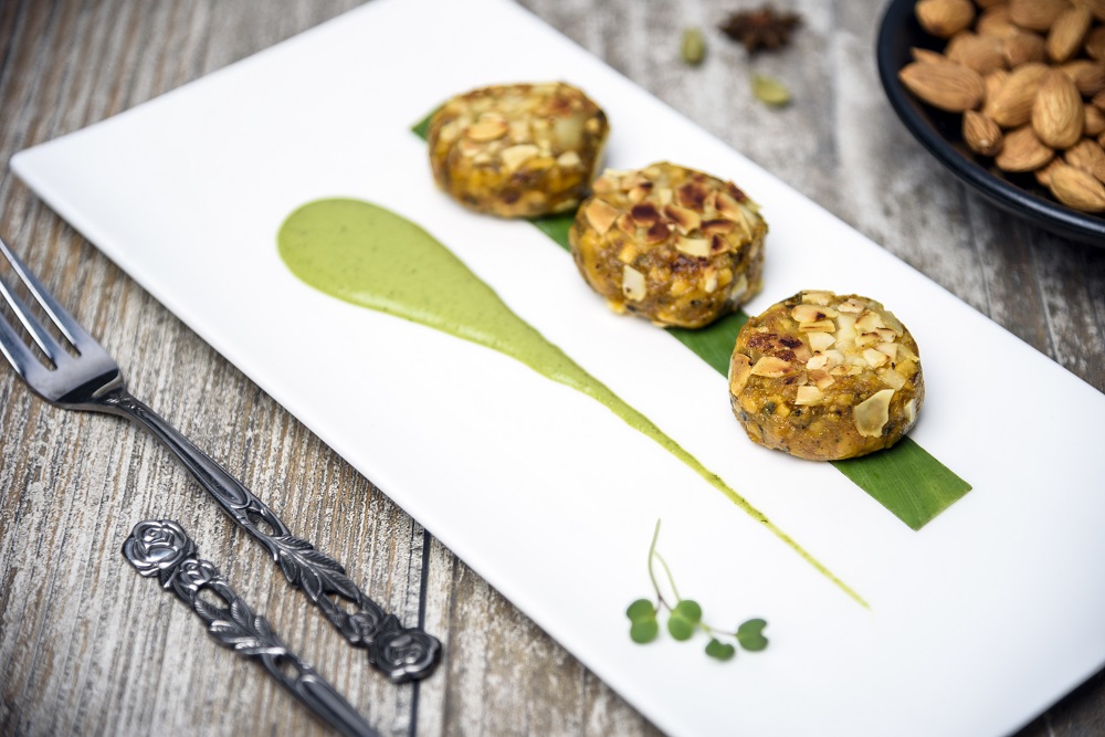 Almond pumpkin kebab