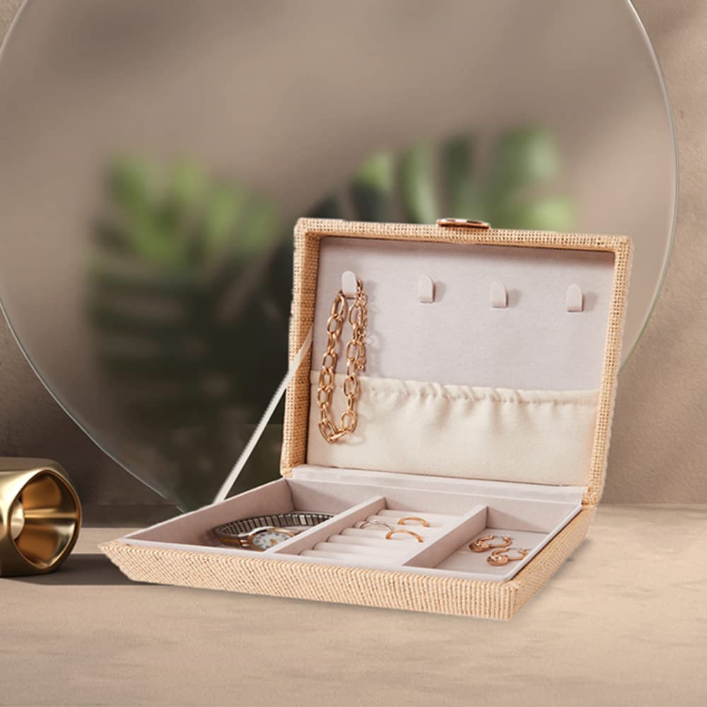 Anko Raffia Jewellery Organiser Box