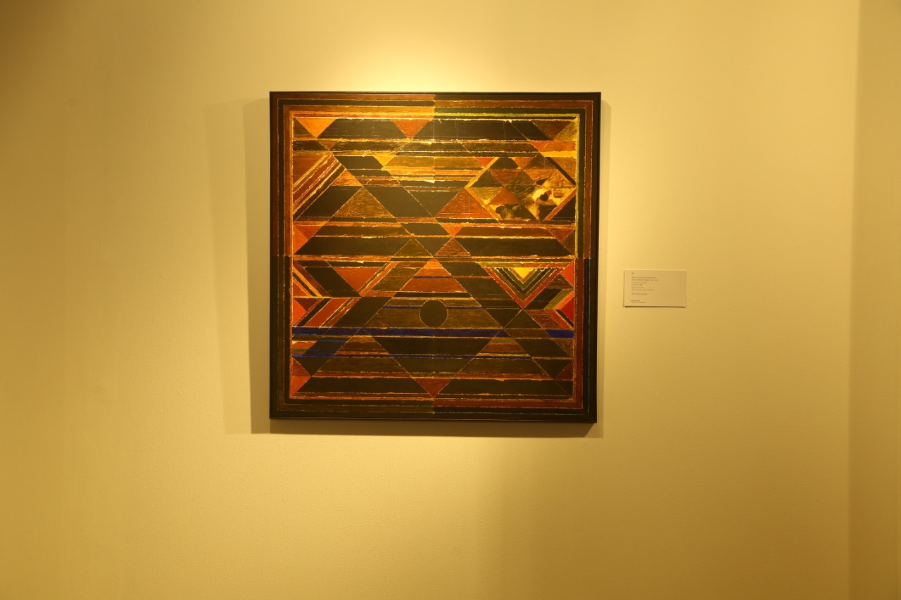 Artworks on display at the Sotheby's Delhi Travex, The Leela Palace, Chanakyapuri, New Delhi