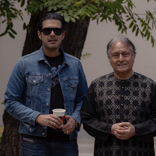 Ayaan with his father Ustad Amjad Ali Khan