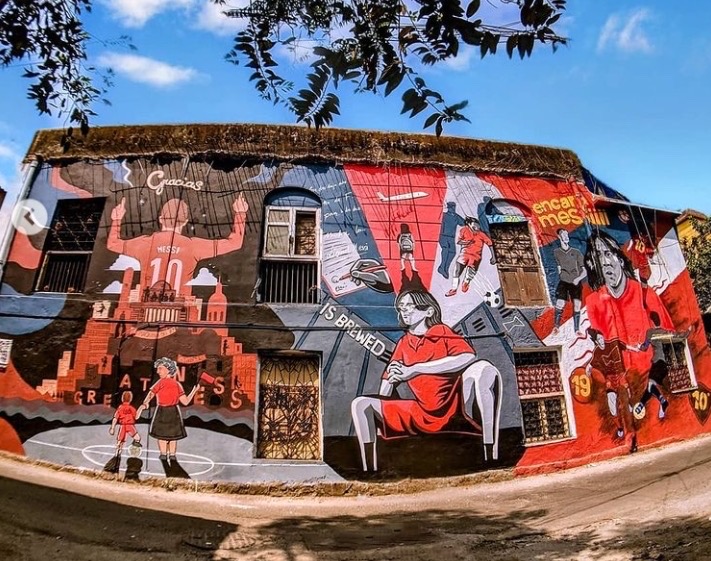 Budweiser accused of advertising over old art murals, brand responds 