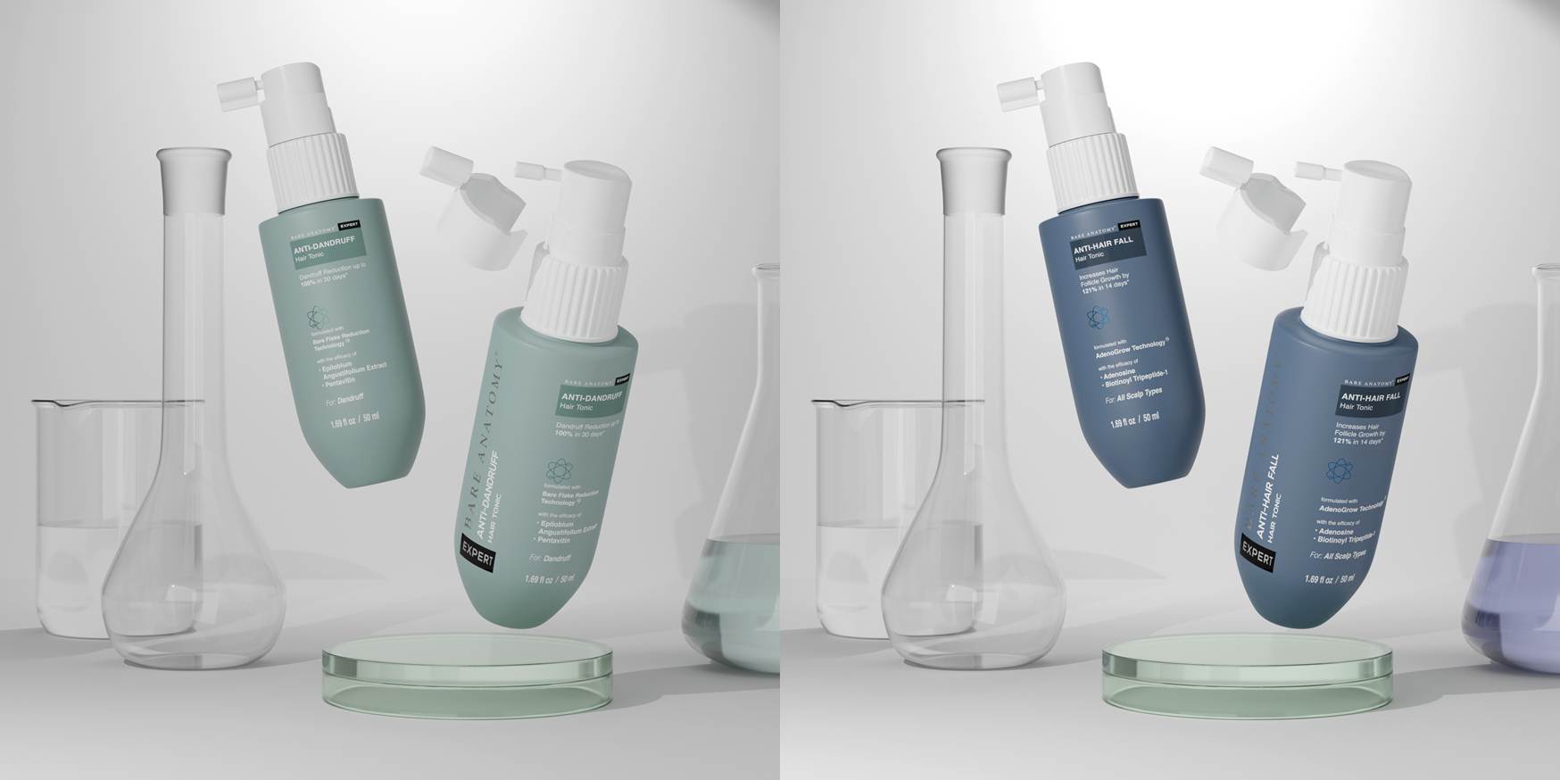 Anti Dandruff Hair Tonic & Anti Hair Fall Tonic