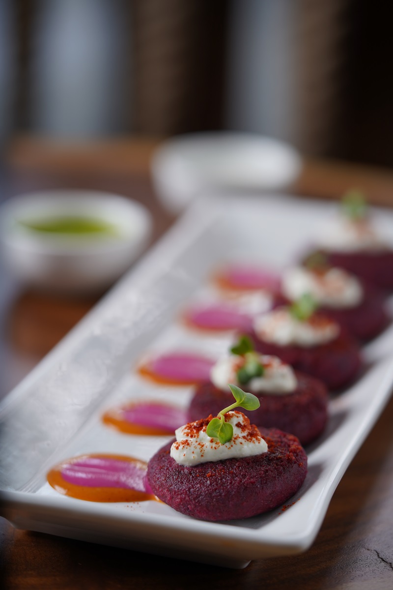 Cheesy Beetroot Tikki by Chef Vishal Said, Magique