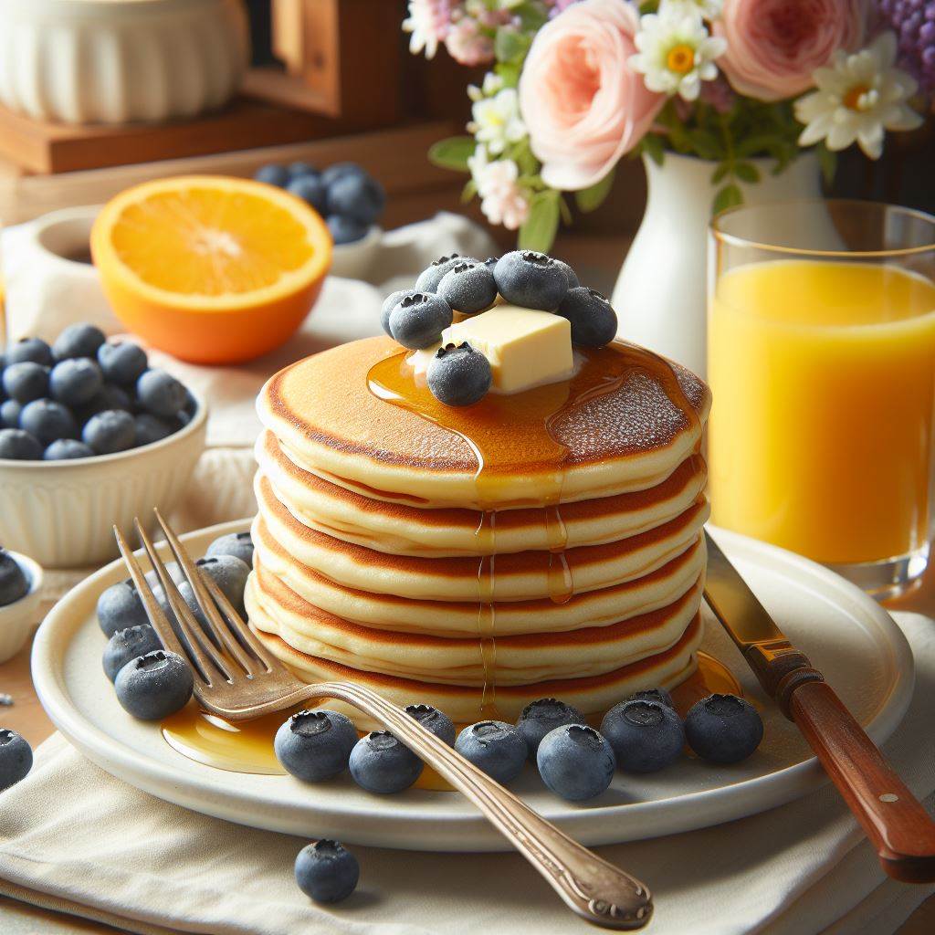 Blueberry Burst Pancakes