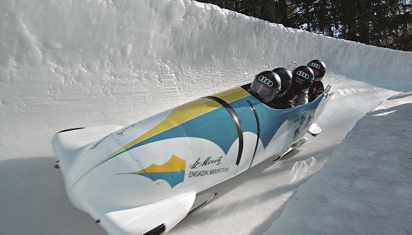Olympic bob run in St. Moritz  