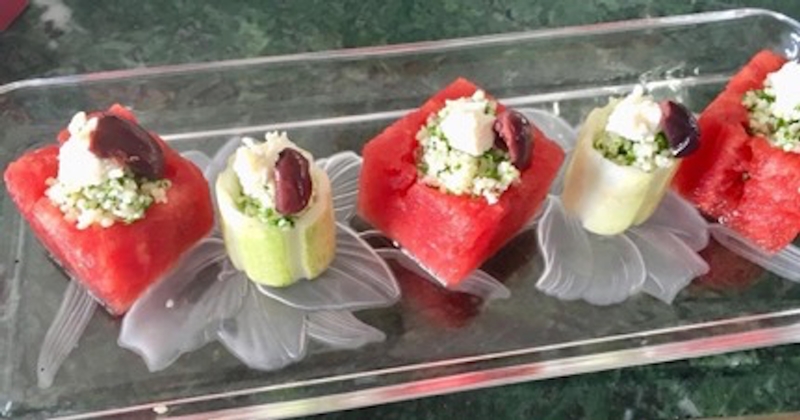 CUCUMBER AND WATERMELON FETA SALAD