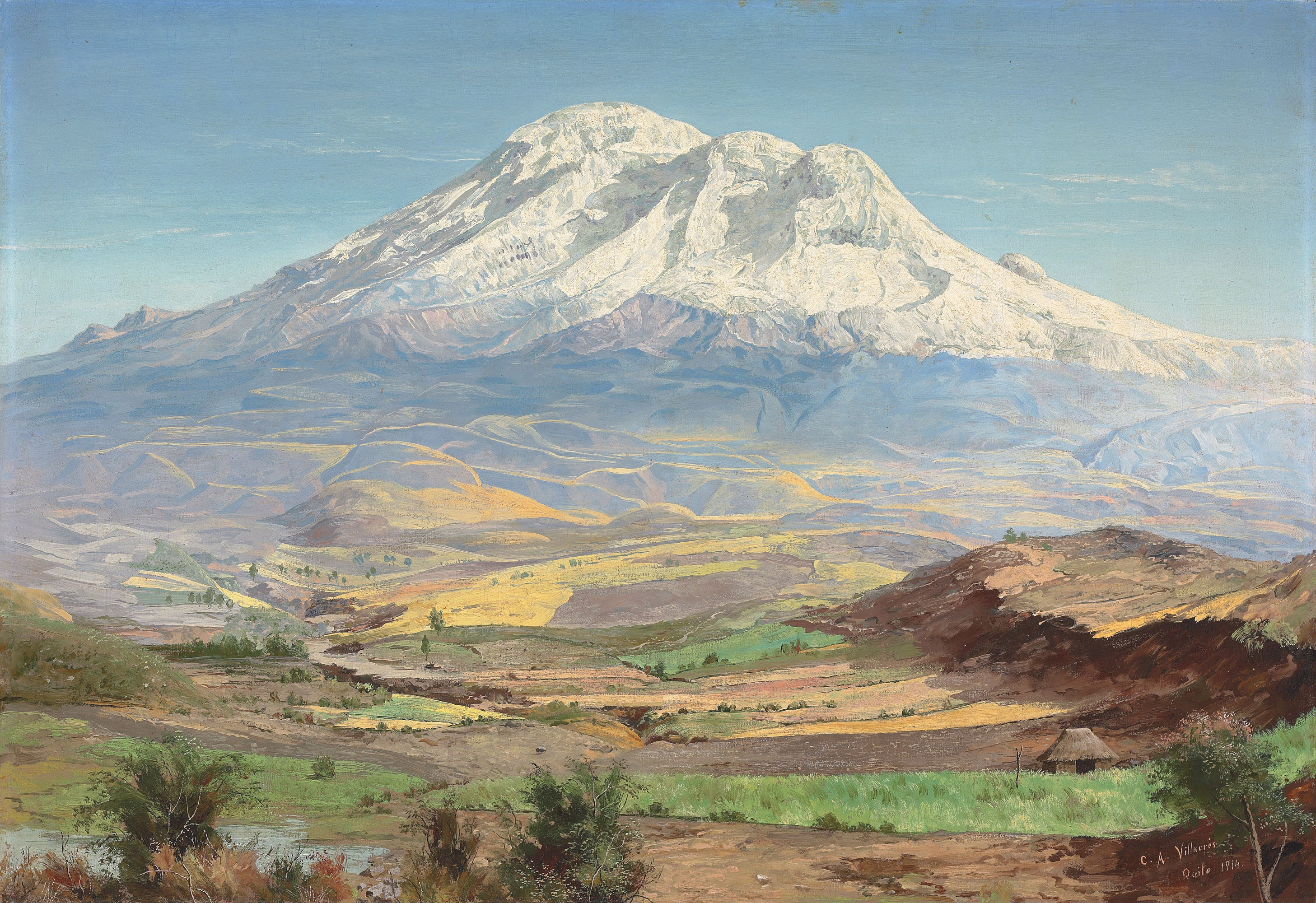 Cesar A Villacres. Mount Chimborazo Ecuador. Picture credit to Christie's