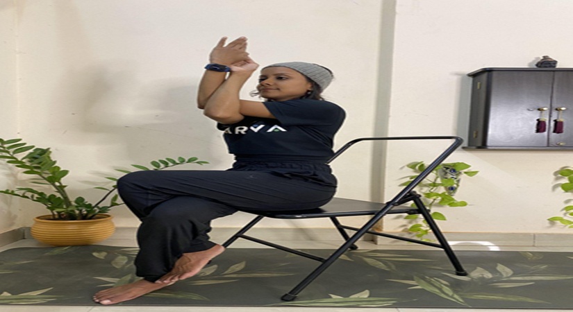 Chair Garudasana