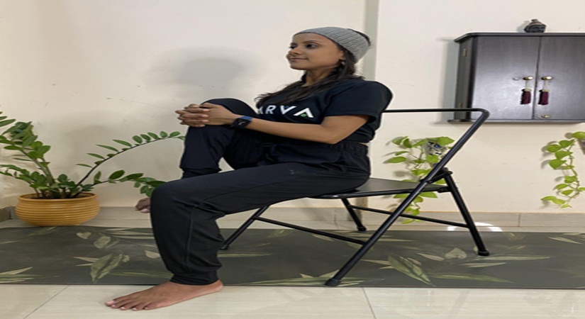 Chair Pawanmuktasana