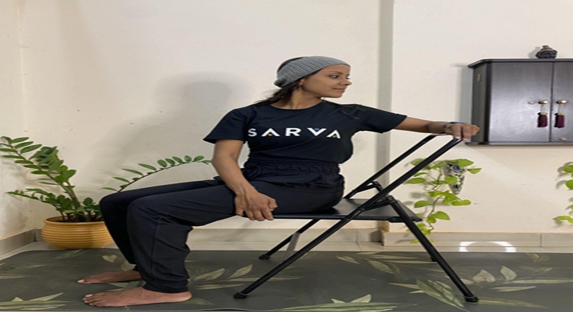 Chair Vakrasana