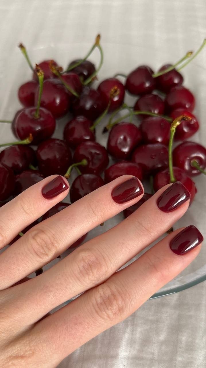 Cherry Cola Nails 