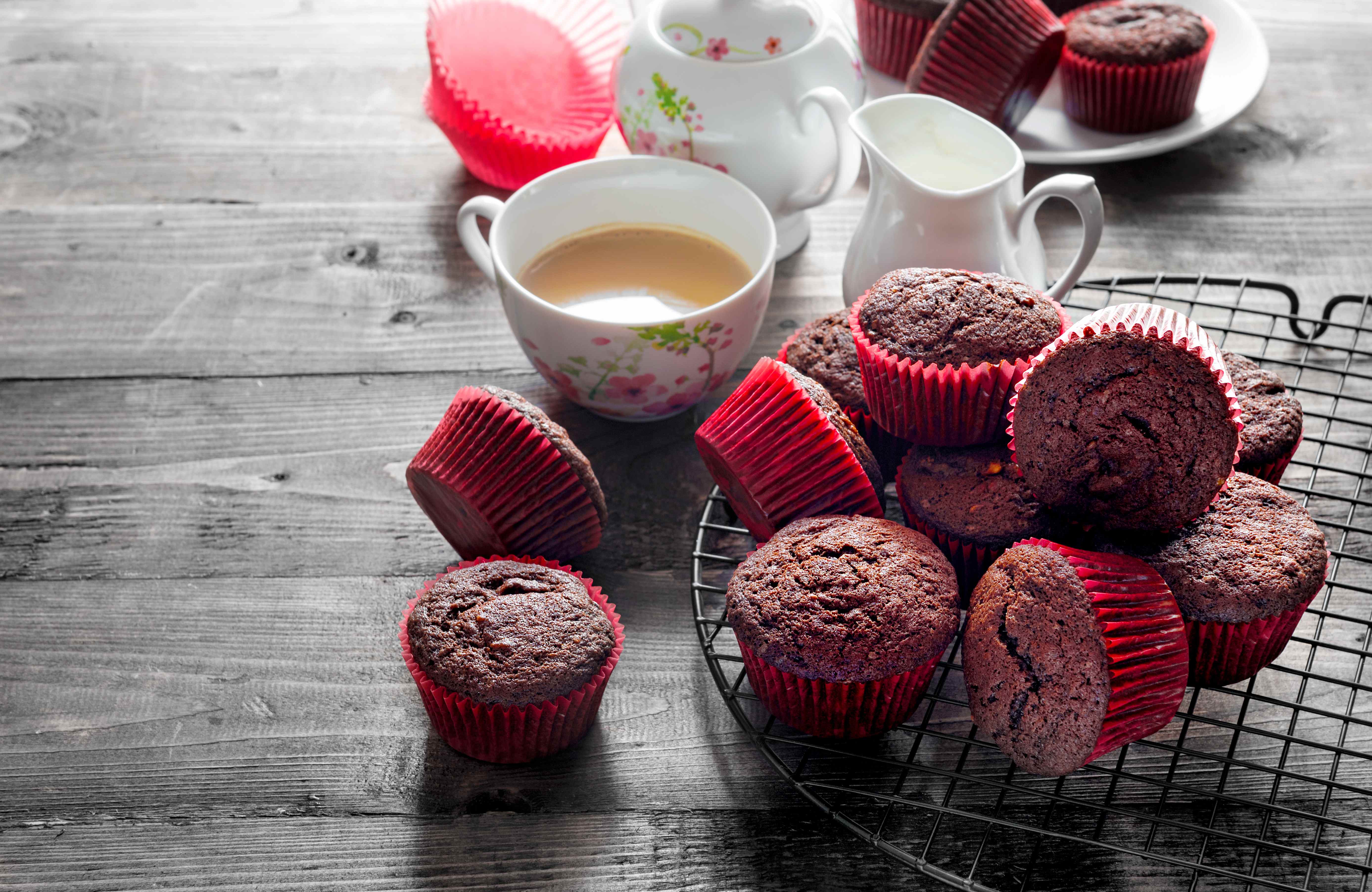 Chocolate Banana Prune Muffins