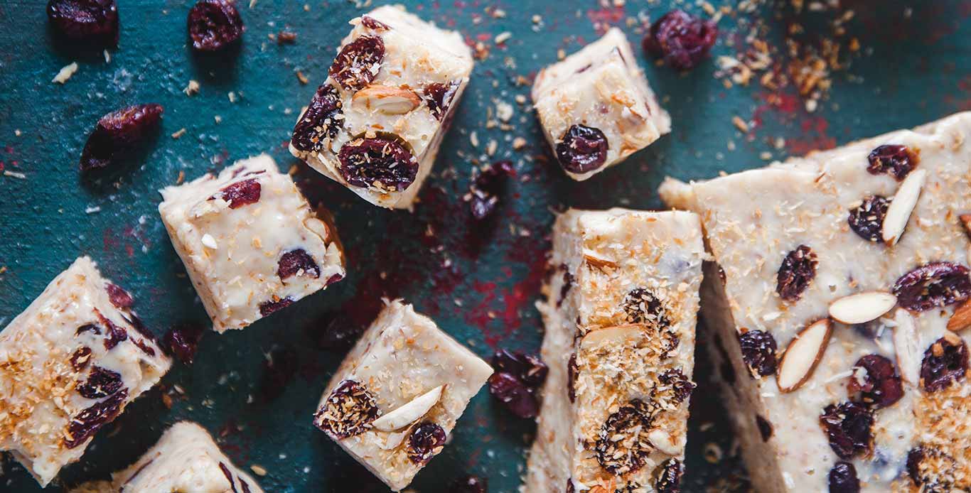 COCONUT CRANBERRY CHOCOLATE FUDGE