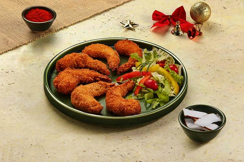 Coconut Crumbled-Prawns