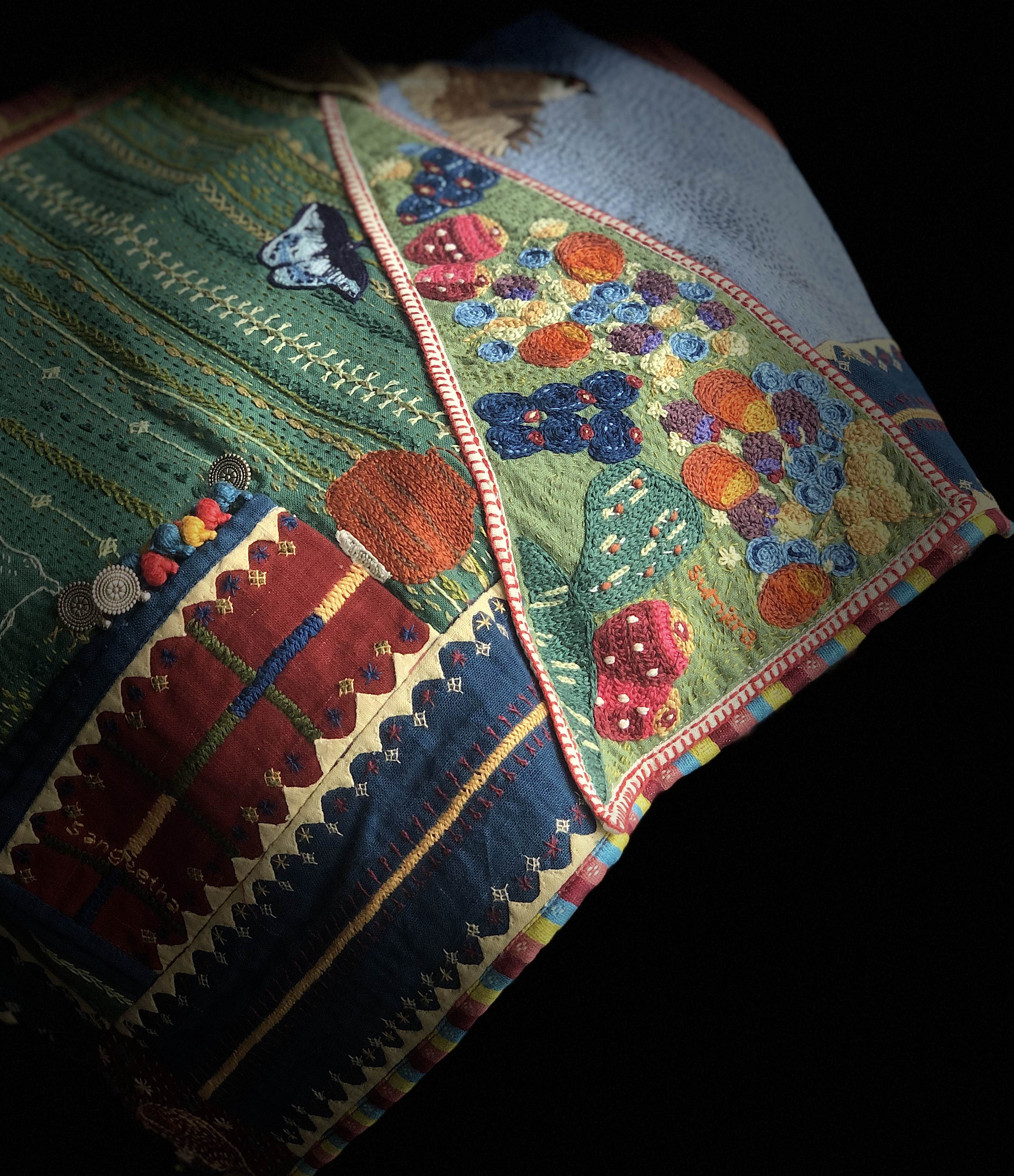 Contemporary Lambani Embroidery by Anshu Arora cheriyan and Porgaiartisans