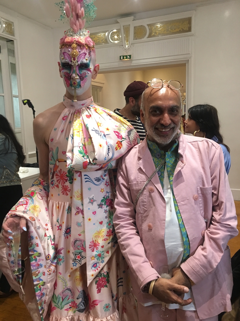 Designer Manish Arora with a model (Photo: Vidyun SIngh)