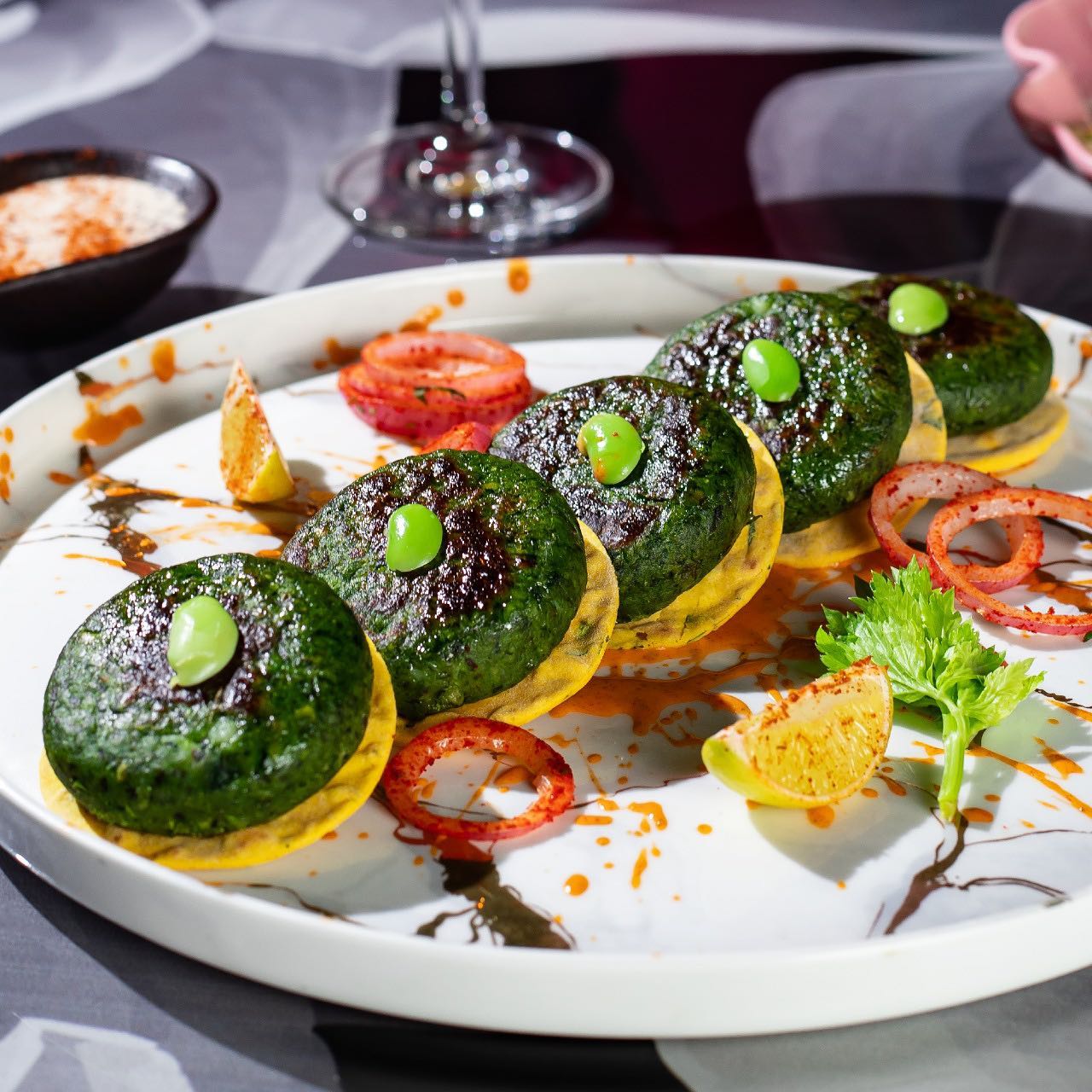 Edamame Galouti Kebab