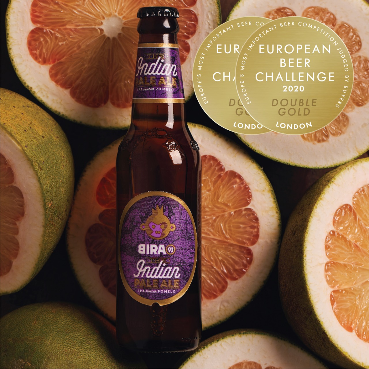 European Beer Challenge 2020 - Bira 91 IPA - Double Gold