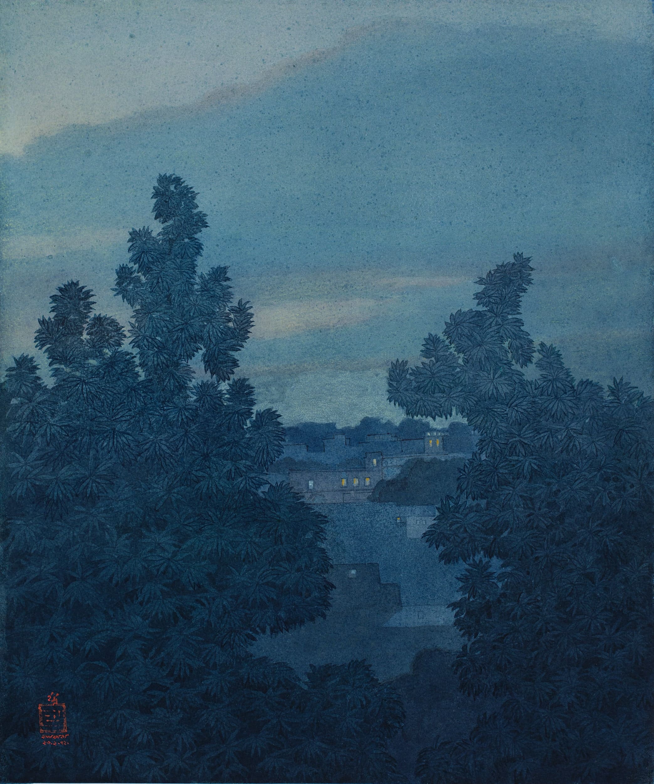 Evening Glow, Calcutta by Indra Dugar