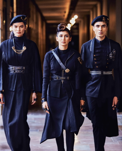 Shantanu and Nikhil showcased their collection 'The Declaration 2034'. 