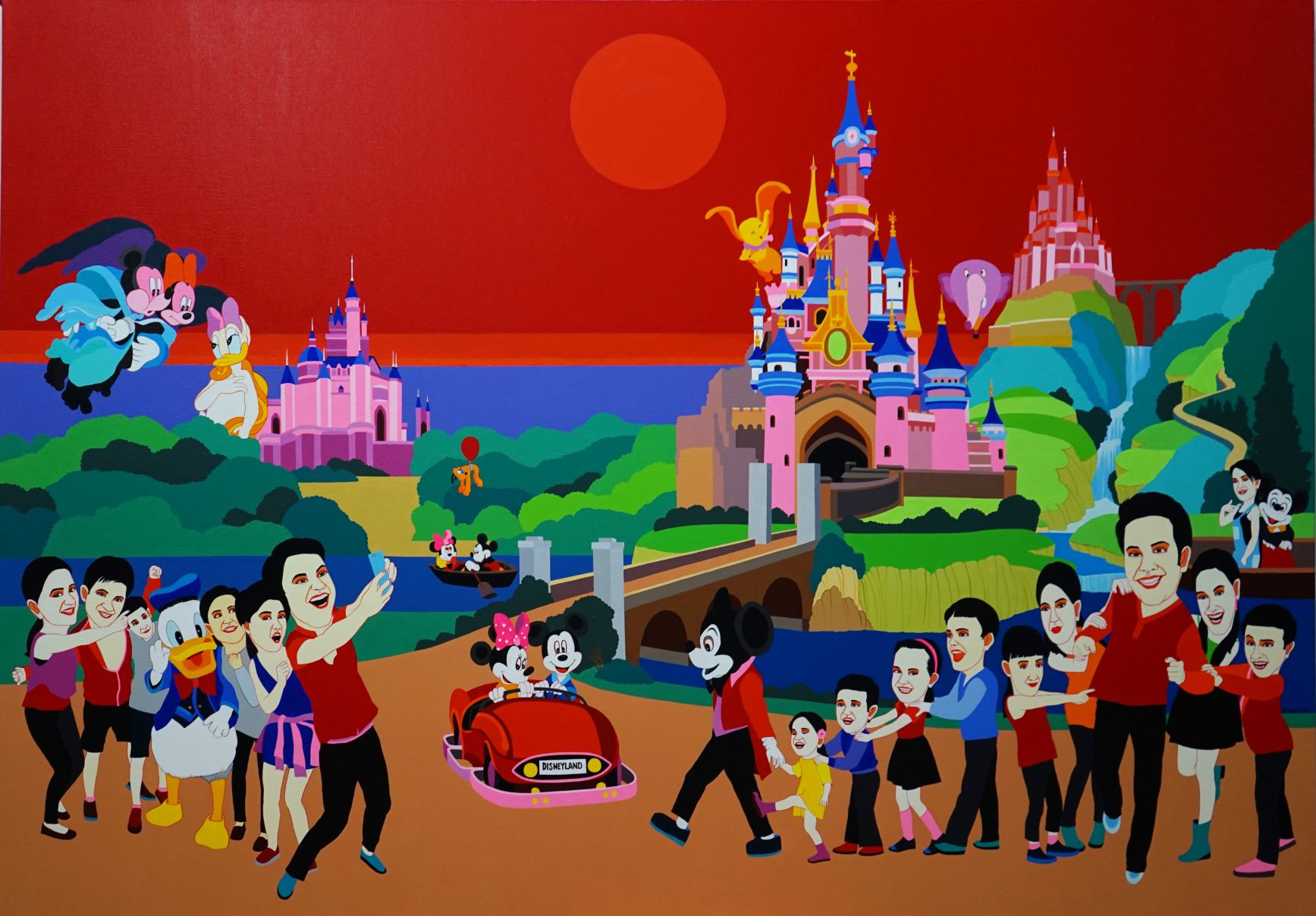 Farhad Husain, Magical childhood Memories, 60 x 42, acrylic on canvas