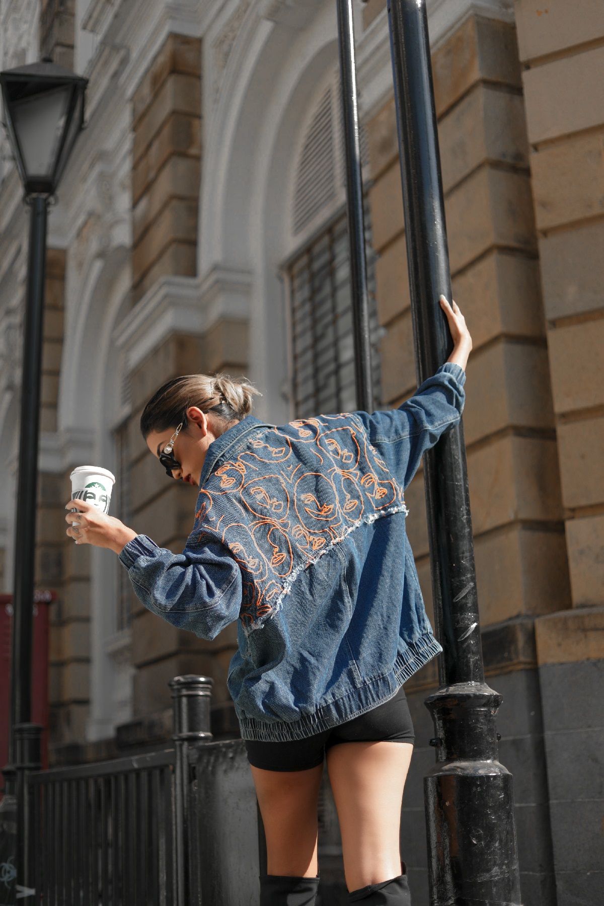 Freakins X Pryanca Unisex Denim oversized jacket