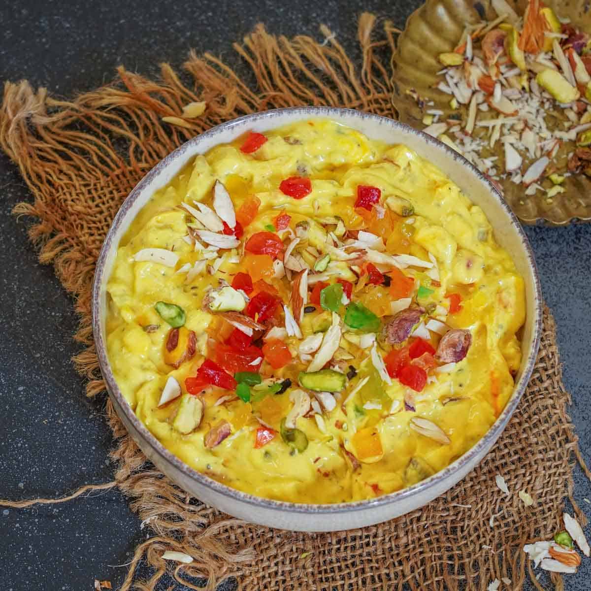 Fruit and Nut Srikhand Cups