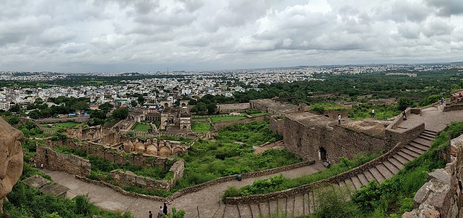 Panoramic view of Golconda Fort