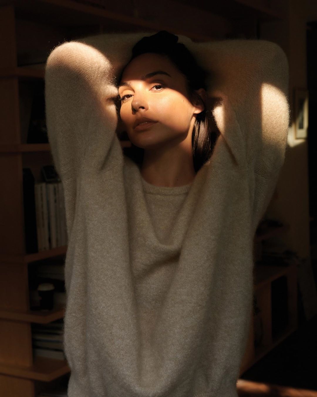 Gal Gadot plays with light and shade