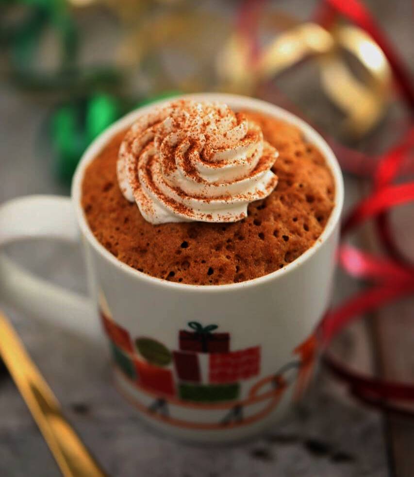 Gingerbread Mug Cake