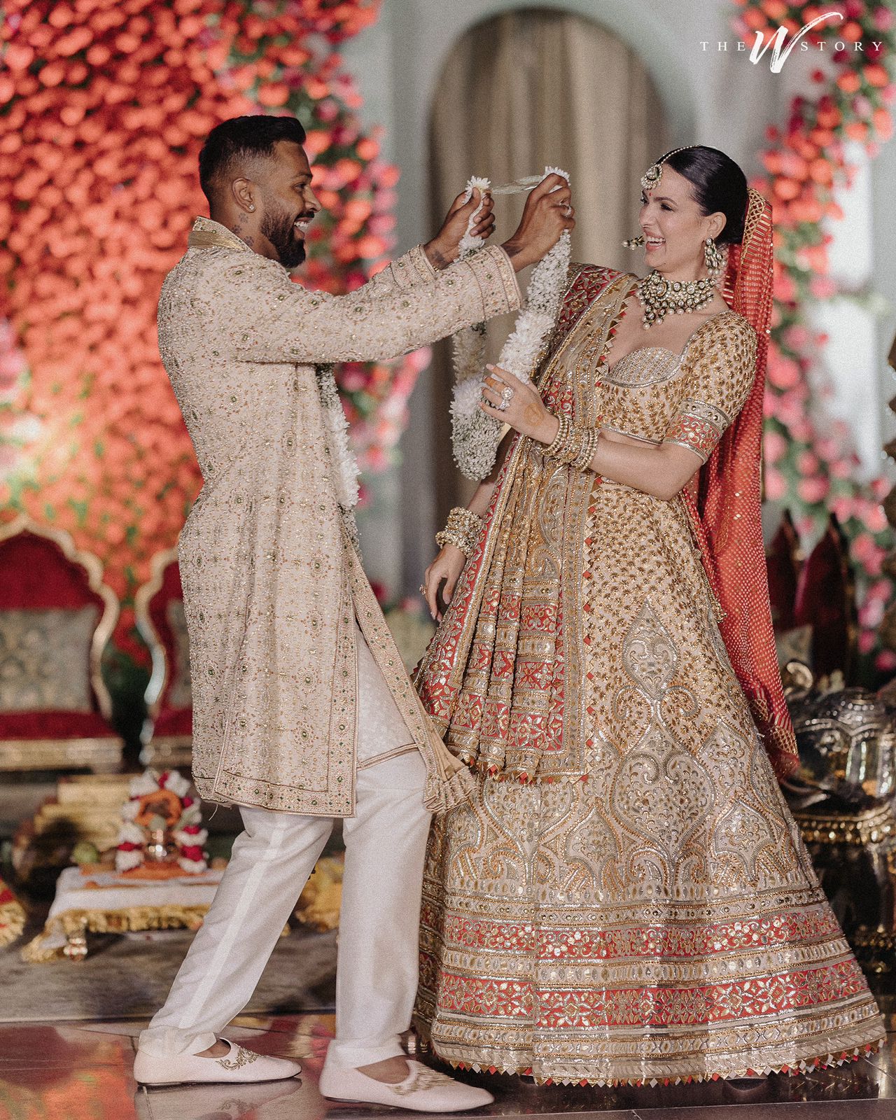 Hardik Pandya and Natasa Stankovic Pandya in Abu Jani Sandeep Khosla