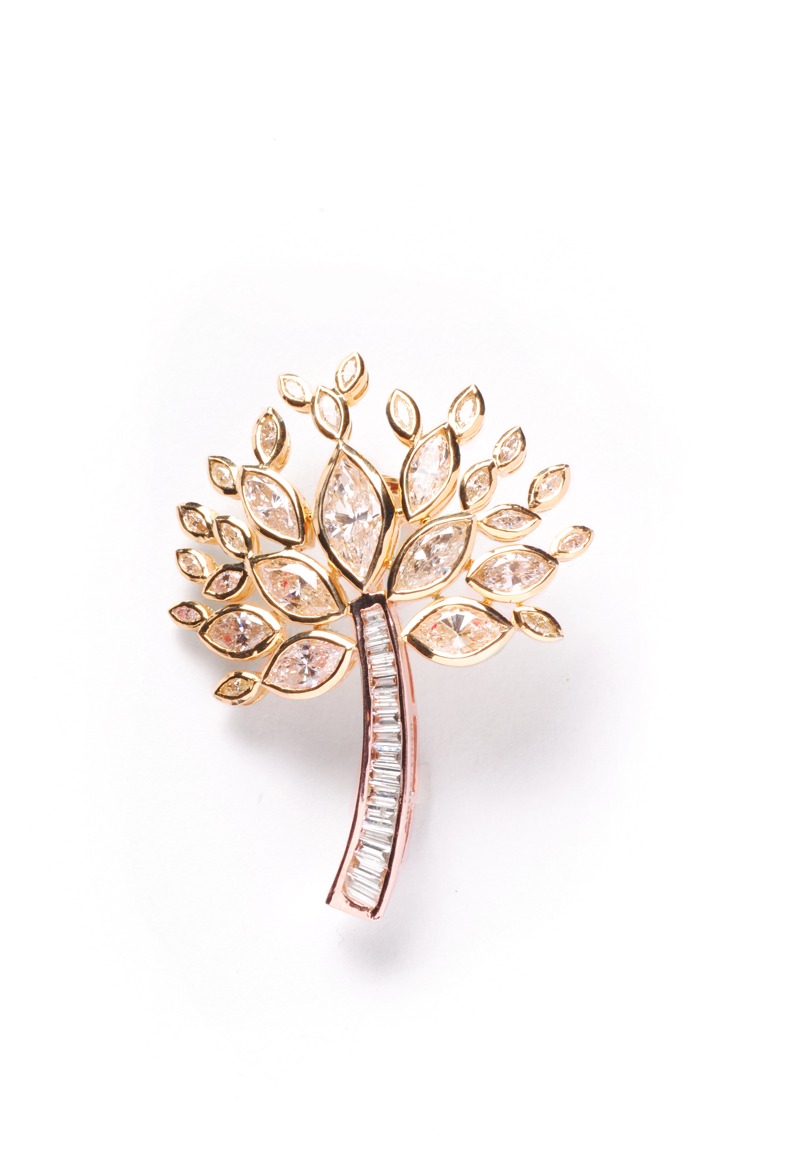  Hoop Tree Brooch in diamonds by RK Jewellers South Extension