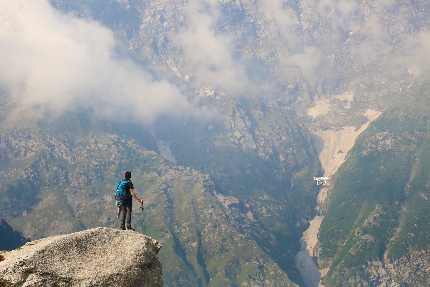 Host and Storyteller Ranveer Brar Soaking in the views of the Dhauladhar range at Triund for Himalayas-The Offbeat Adventure